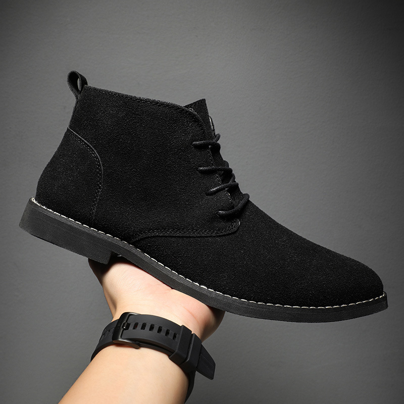 Men Formal Wear Shoes - British Style Brown Chelsea Boots For