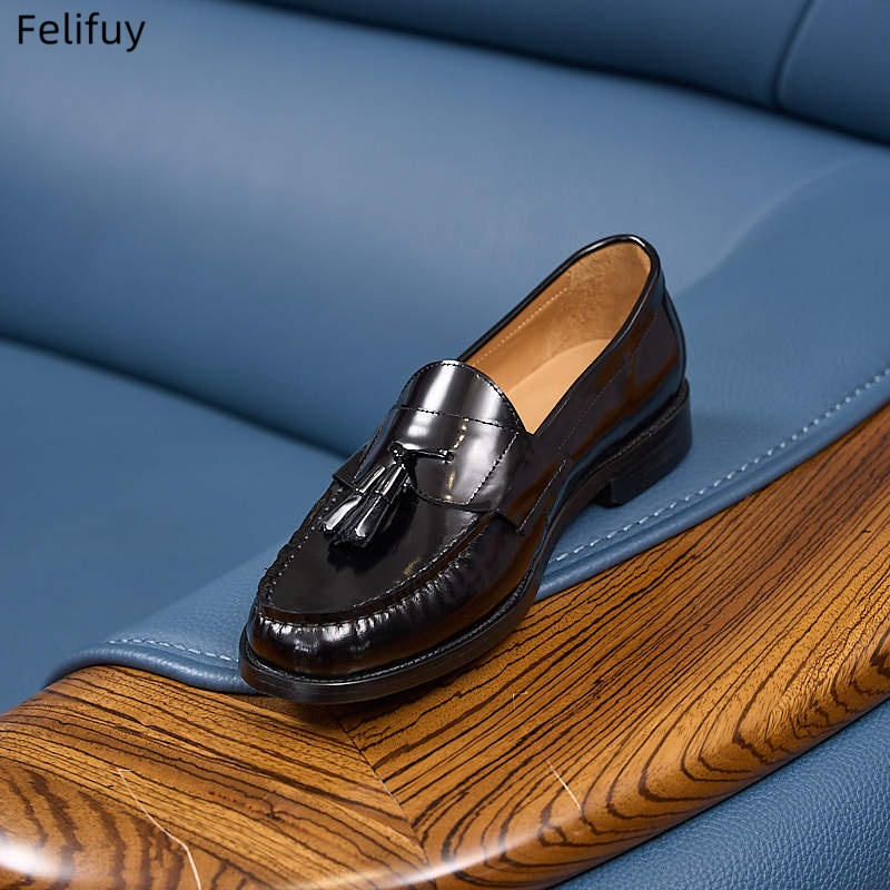 Men Formal Wear Shoes - New Men Patent Genuine leather Spring