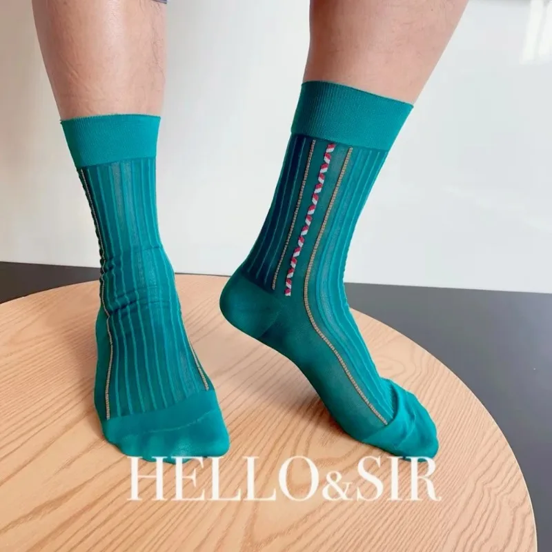Men'S Formal Wear No Suit - Turquoise Men's Socks Brand New Fashion