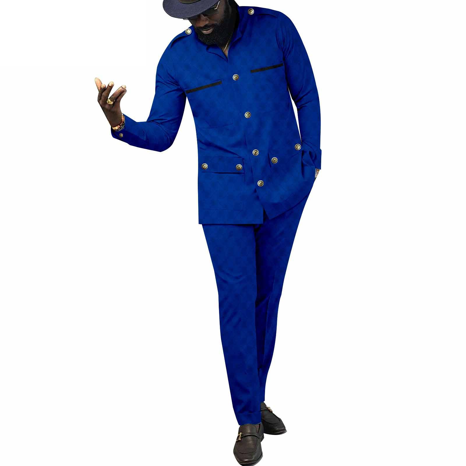 Men Formal Wear Clothes - African Traditional Clothes for Men Plus