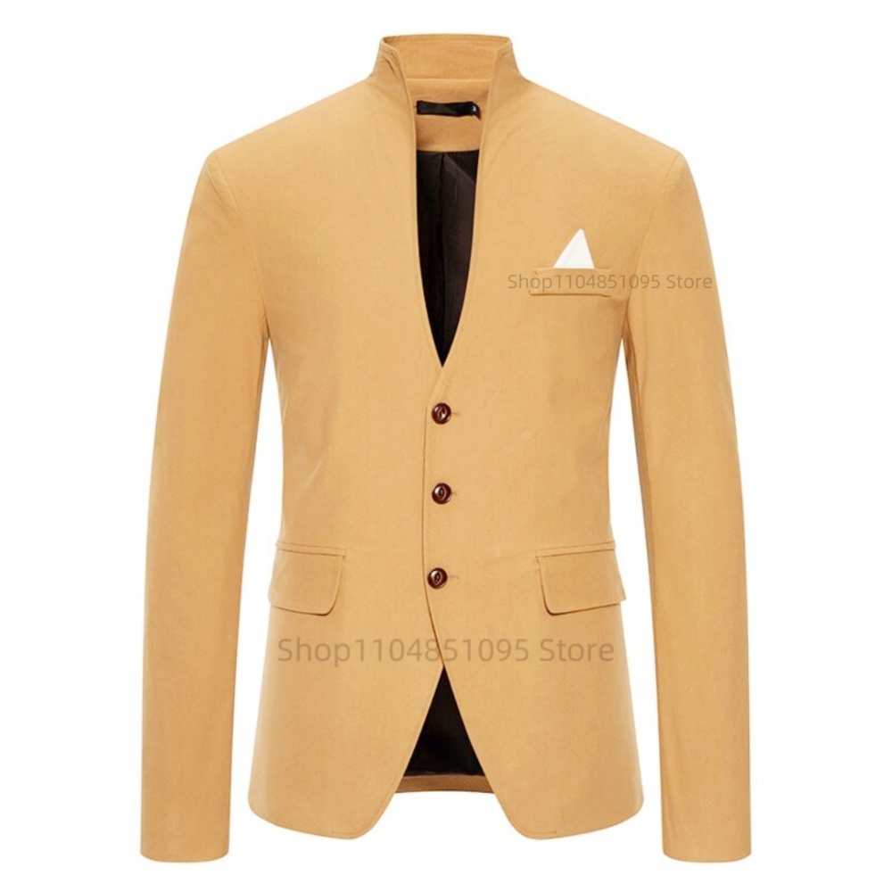 Men's Solid Blazer Fashion Wed - огляд і ціна Men Formal Wear With Coat