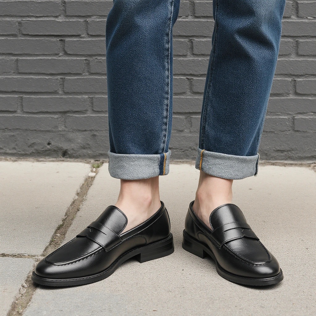 Men's Black Penny Loafers Clas - огляд і ціна Men Formal Wear Shoes