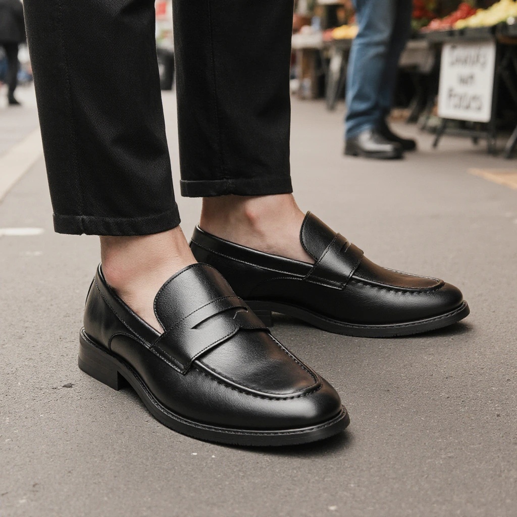 Men's Black Penny Loafers Clas - огляд і ціна Men Formal Wear Shoes