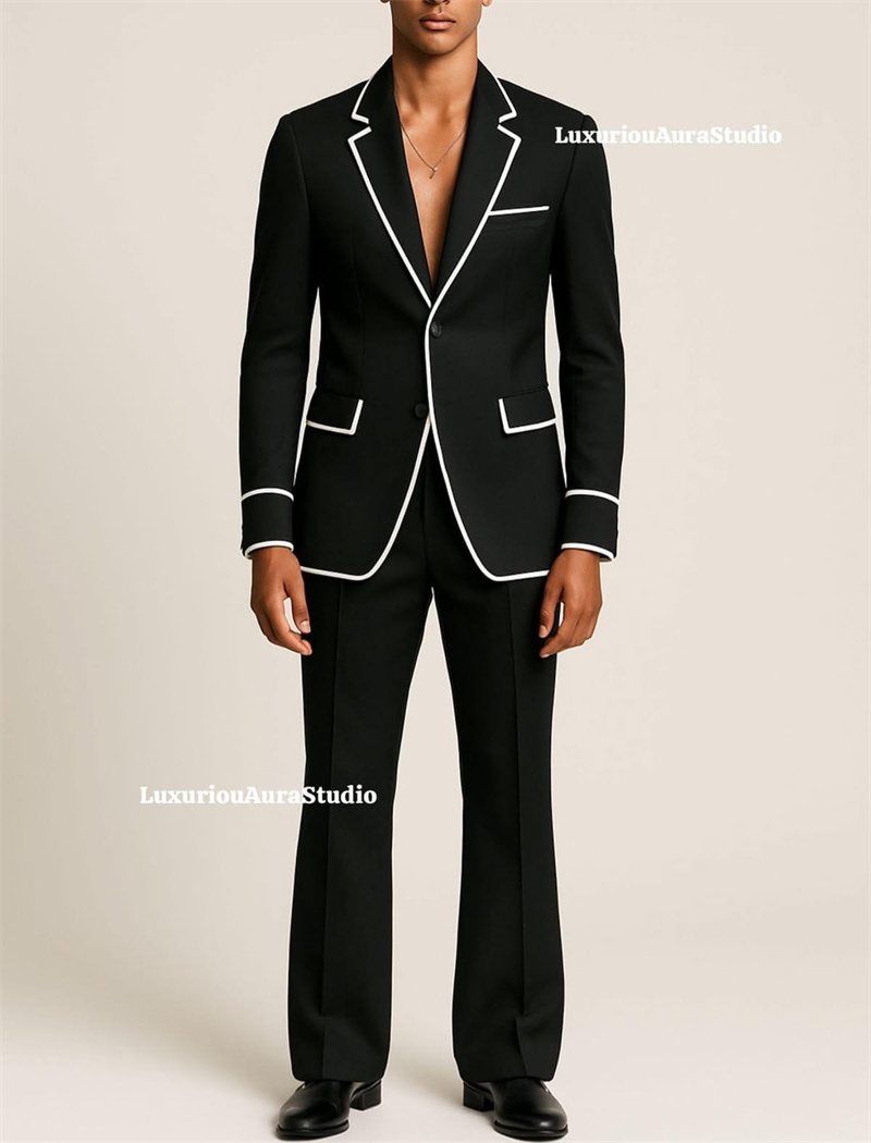 Designer Black Men Suit Set 2  - огляд і ціна Men Formal Wear With Coat