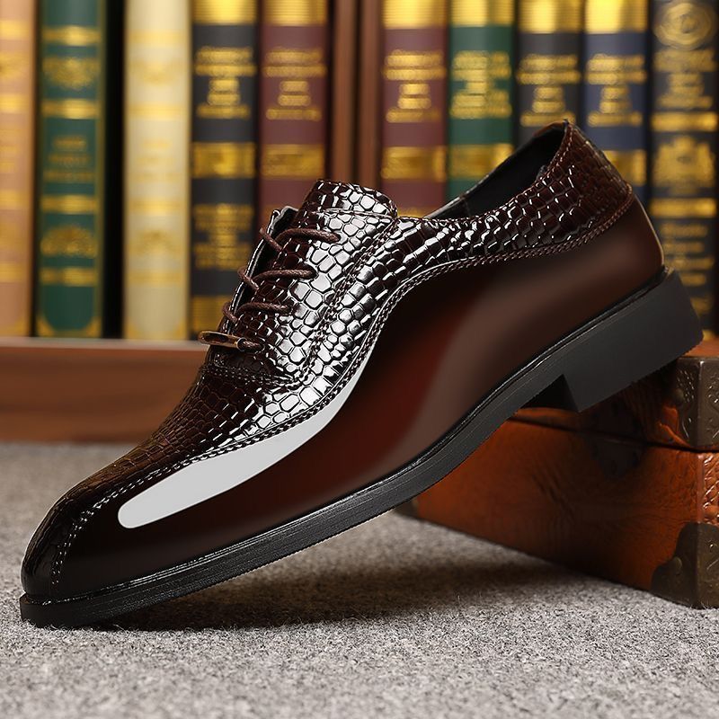 Men's Glossy Patent Leather Br - огляд і ціна Men'S Formal Style