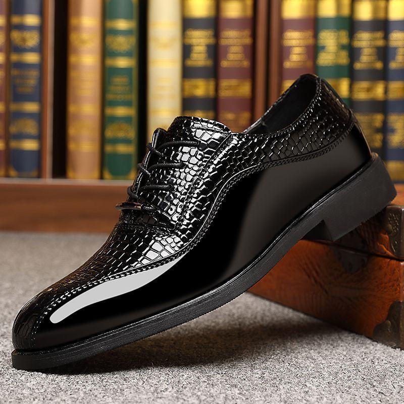 Men's Glossy Patent Leather Br - огляд і ціна Men'S Formal Style