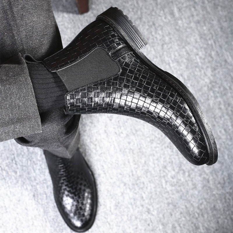 Men's Woven Pattern Chelsea Bo - огляд і ціна Men'S Formal Style
