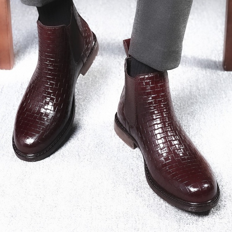 Men's Woven Pattern Chelsea Bo - огляд і ціна Men'S Formal Style