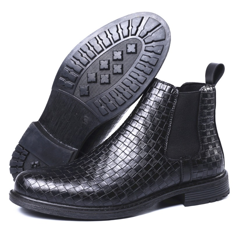 Men's Woven Pattern Chelsea Bo - огляд і ціна Men'S Formal Style