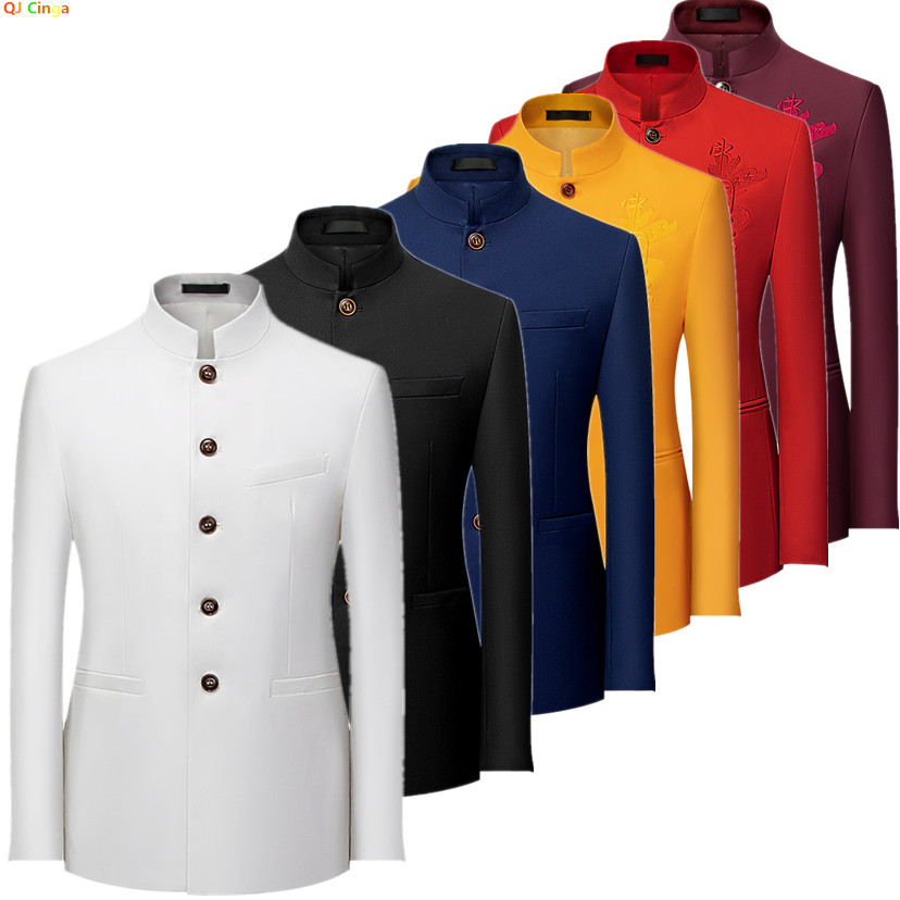 2026 Men's Chinese Style Long  - огляд і ціна Men Formal Wear With Coat