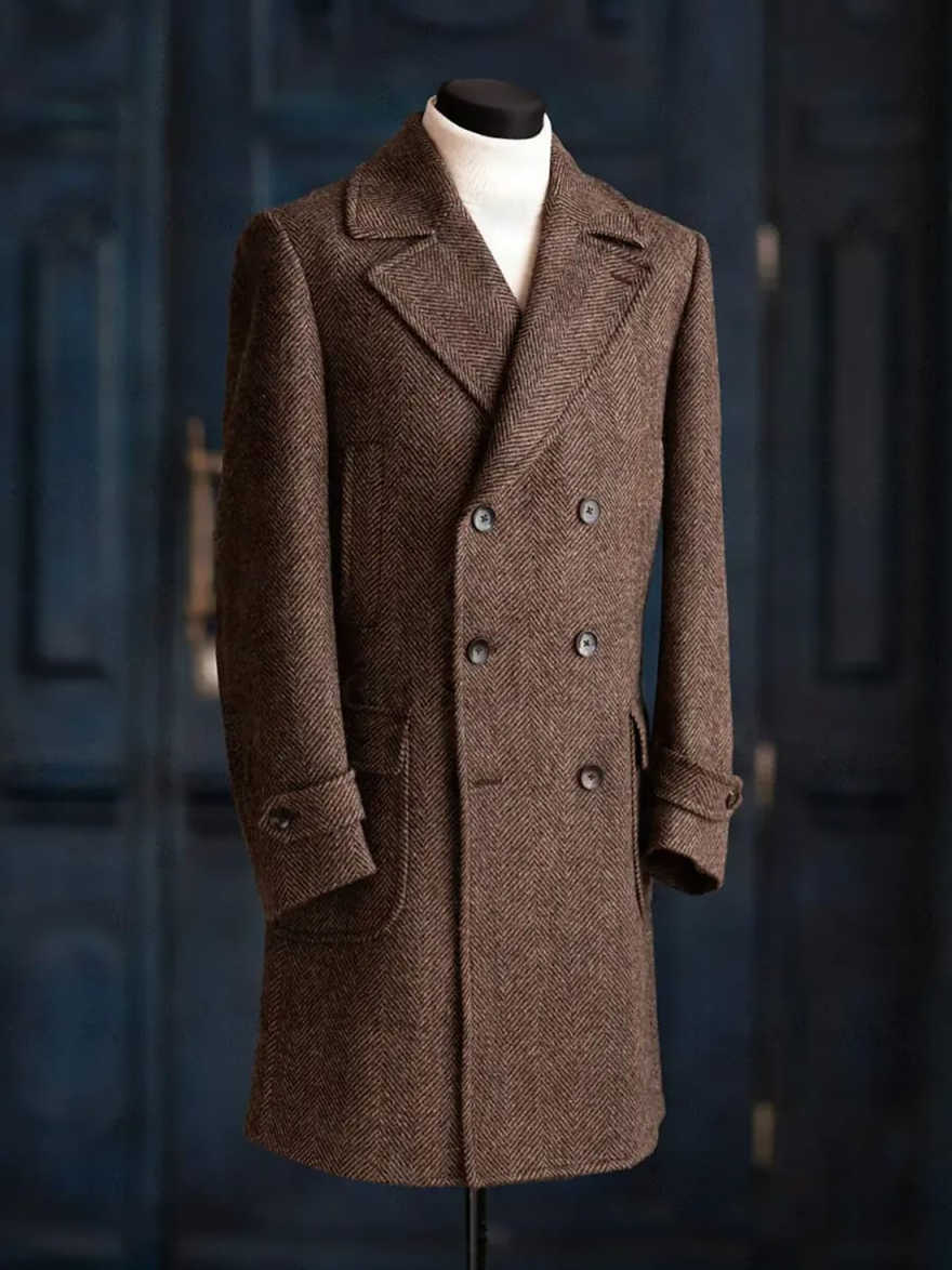 Modern Men Herringbone Overcoa - огляд і ціна Men'S Formal Wear No Suit