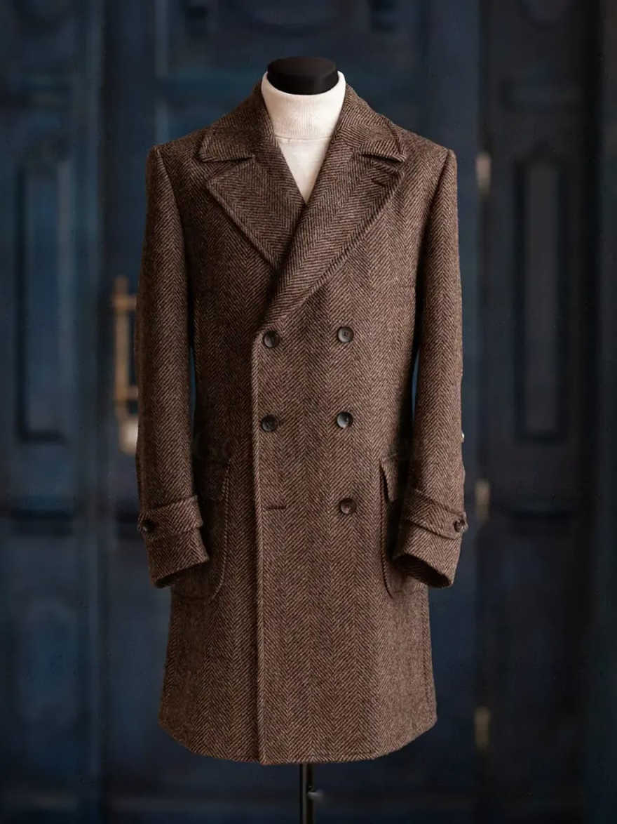 Modern Men Herringbone Overcoa - огляд і ціна Men'S Formal Wear No Suit