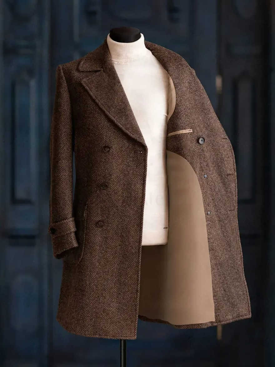 Modern Men Herringbone Overcoa - огляд і ціна Men'S Formal Wear No Suit