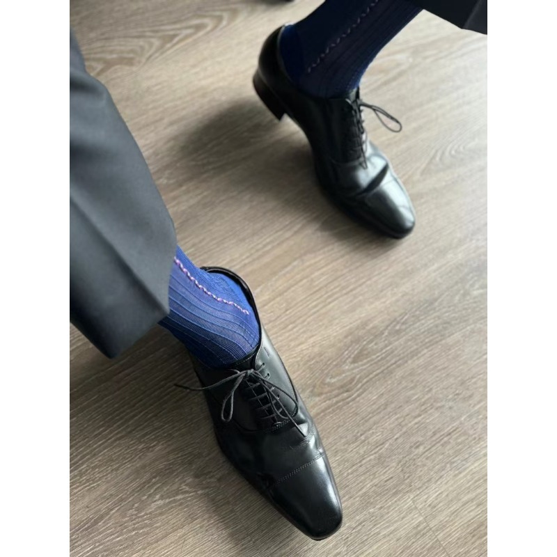 Male Dress Socks Blue Black Fo - огляд і ціна Men'S Vintage Formal Wear