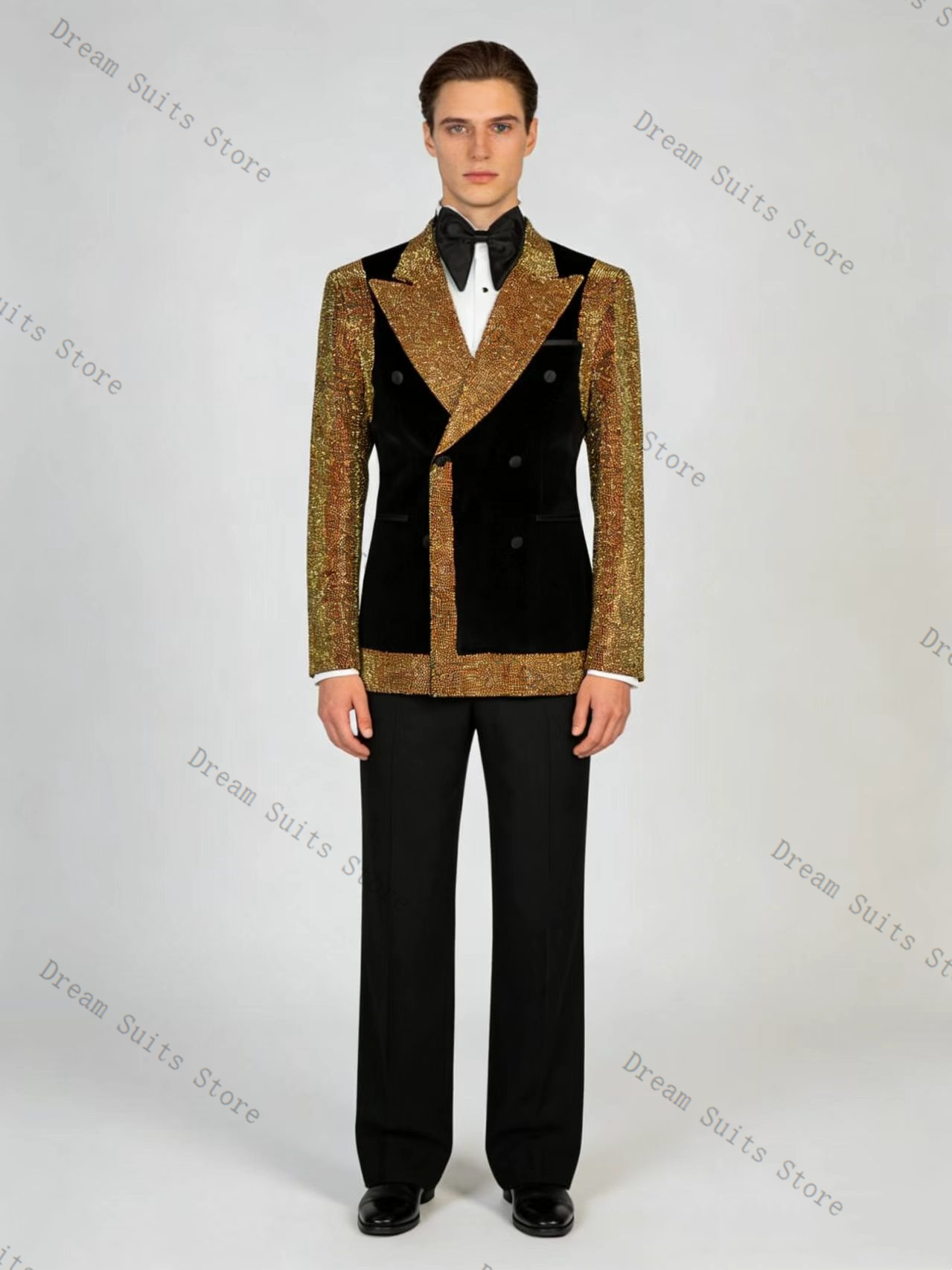 Golden Crystals Men Suit Set 2 - огляд і ціна Men Formal Wear With Coat