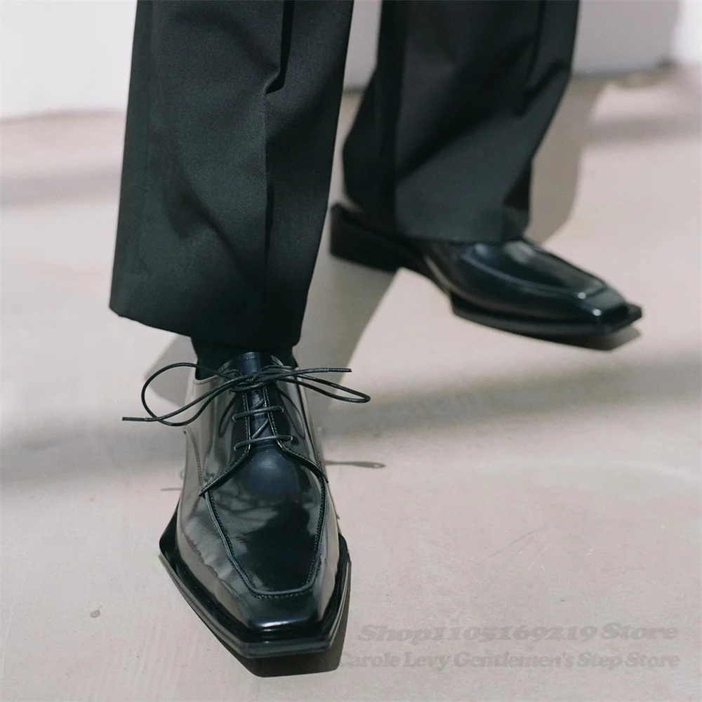 Black Patent Leather Men 4Cm H - огляд і ціна Men'S Formal Style