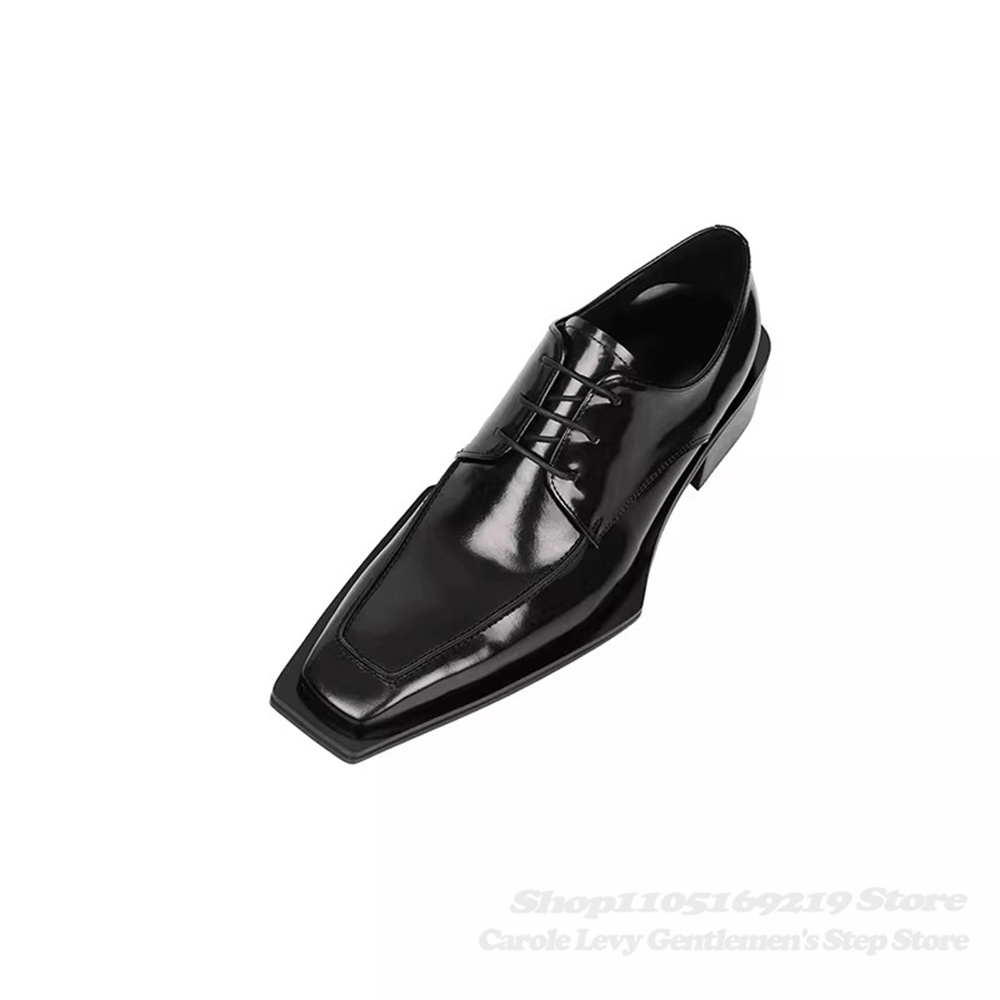 Black Patent Leather Men 4Cm H - огляд і ціна Men'S Formal Style