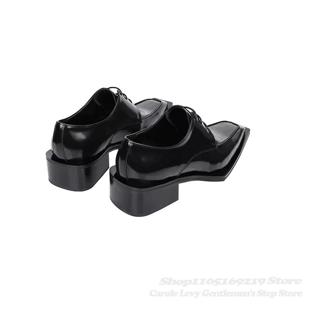 Black Patent Leather Men 4Cm H - огляд і ціна Men'S Formal Style
