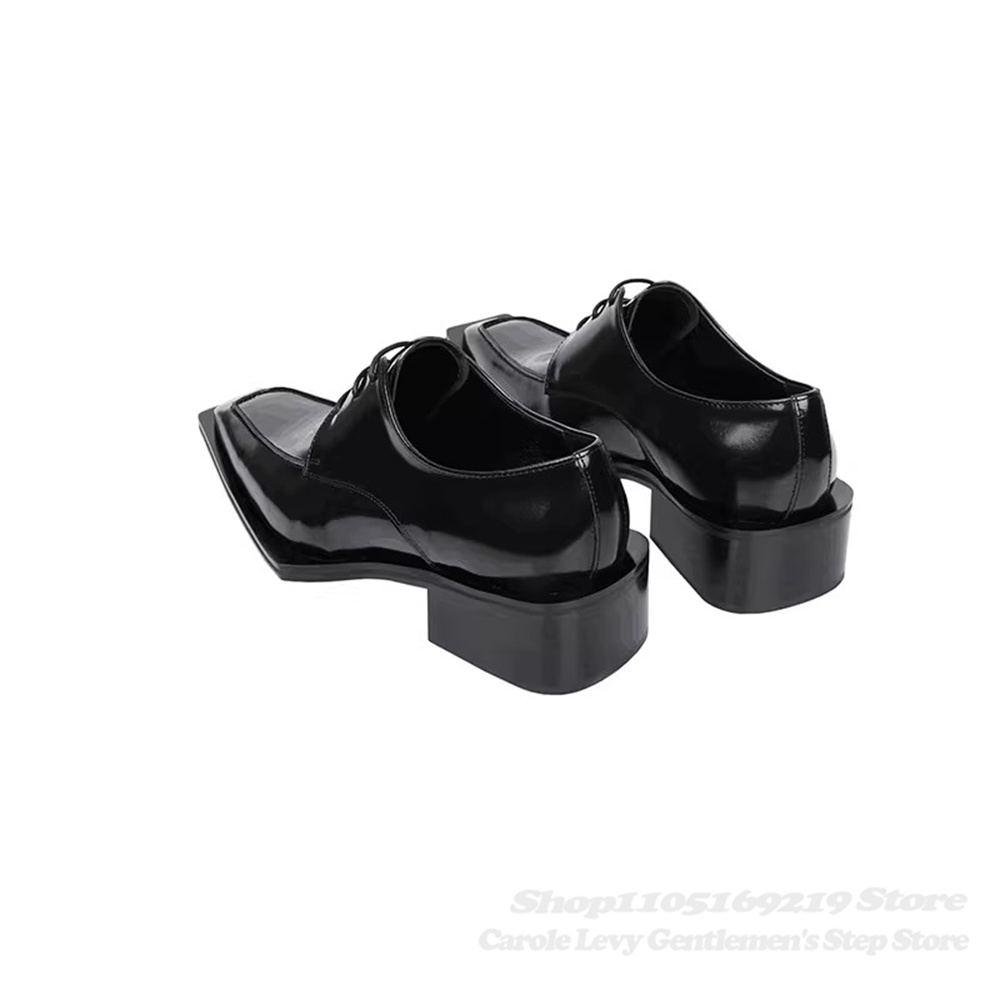 Black Patent Leather Men 4Cm H - огляд і ціна Men'S Formal Style