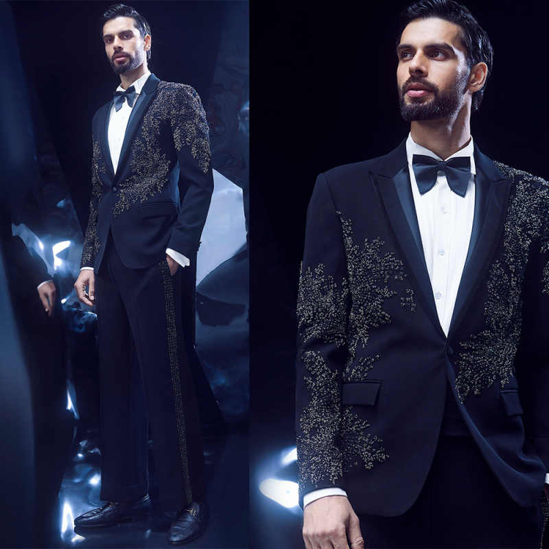 Fashion Wedding Men Suit Beads - огляд і ціна Men'S Formal Wear No Suit