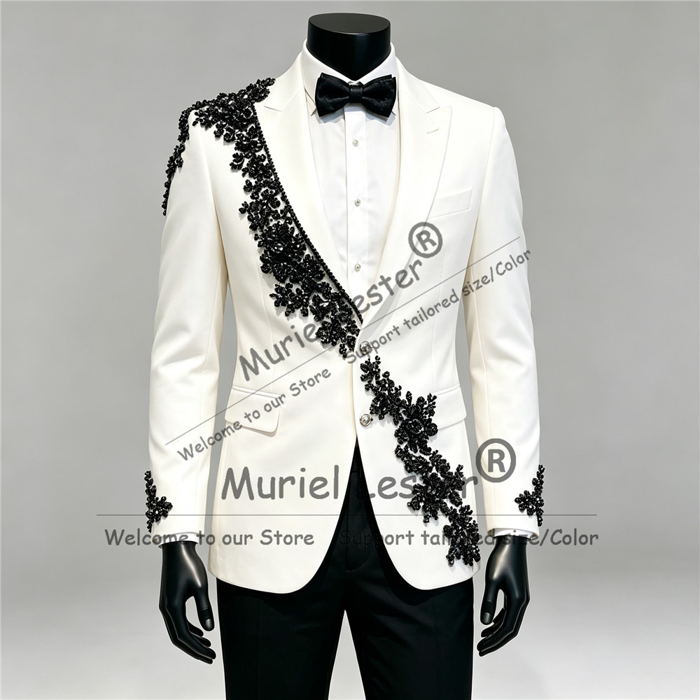 Luxury Diamond Beaded Suits Se - огляд і ціна Men Formal Wear Clothes
